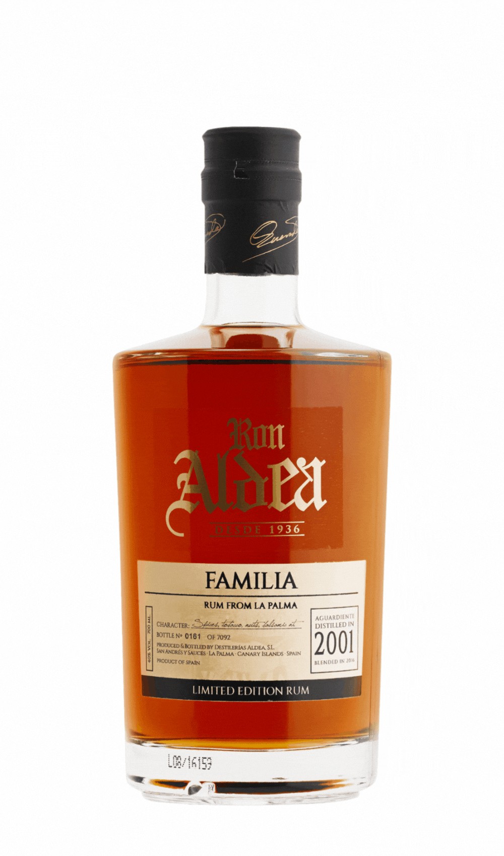 Rhum Aldea Familia 15 Ans