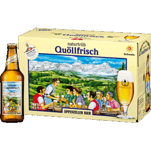 Quöllfrisch Naturtrüb - Appenzeller Bier 10x33cl 